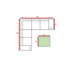 Load image into Gallery viewer, Modern Patio Rattan Sectional Set With Cushions