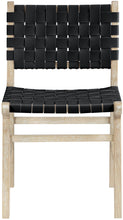 Load image into Gallery viewer, Entwine - Vegan Leather Upholstered Dining Chair - Painted Natural
