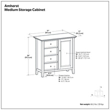 Load image into Gallery viewer, Amherst - Handcrafted Medium Storage Cabinet