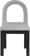 Load image into Gallery viewer, Conrad - Linen Dining Chair With Black Legs