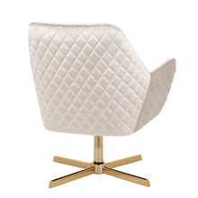 Load image into Gallery viewer, Diana - Contemporary Lounge Chair - Gold / Cream