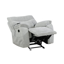Load image into Gallery viewer, Chablis - Glider Recliner With Heat And Massage - Mist Gray