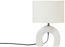 Load image into Gallery viewer, Lithos - Genuine Marble Base And Linen Textured Fabric Shade Table Lamp