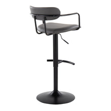Load image into Gallery viewer, Demi - Contemporary Adjustable Height Barstool With Swivel With Rounded T Footrest (Set of 2)