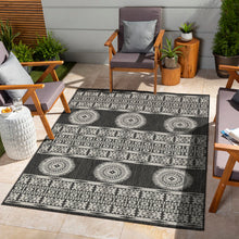 Load image into Gallery viewer, Sunshine - 5'3" X 7'3" Indoor, Outdoor Area Rug Polypropylene - Anthracite