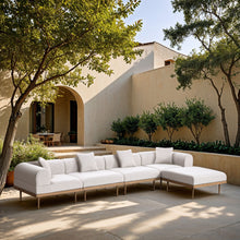 Load image into Gallery viewer, Laguna - 5 Piece 106.5" Upholstered Outdoor Patio Modular Sectional