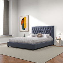 Load image into Gallery viewer, Donald - Mid-Century Modern Upholstered Platform Bed