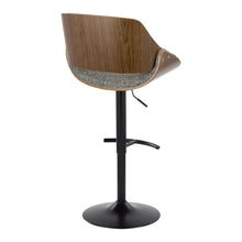 Load image into Gallery viewer, Fabrizzi - Mid Century Modern Adjustable BarStool With Rounded T Footrest (Set of 2)