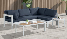 Load image into Gallery viewer, Nizuc - Outdoor Patio 4 Piece Modular Sectional With White Frame