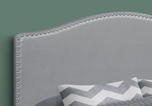 Load image into Gallery viewer, Queen Size, Bed Headboard Only, Upholstered, Transitional - Gray