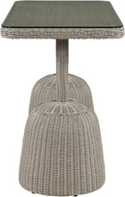 Load image into Gallery viewer, Seacrest - Tempered Glass Top And Wicker Outdoor Patio Bar Height Table