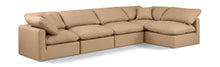 Load image into Gallery viewer, Indulge - Faux Leather 5 Piece Modular Sectional - Tan