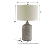 Load image into Gallery viewer, Linus - Ceramic Table Lamp - Antique Black