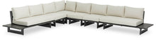 Load image into Gallery viewer, Maldives - 6 Piece Water Resistant Outdoor Patio Modular Sectional With Gray Base