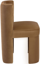 Load image into Gallery viewer, Zuno - Velvet Performance Fabric Upholstered Dining Chair (Set of 2) - Saddle