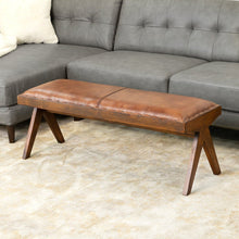 Load image into Gallery viewer, Chad - Bench - Brown / Tan