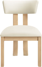 Load image into Gallery viewer, Lavrin - Vegan Leather Dining Side Chair (Set of 2) - Natural Base