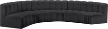 Load image into Gallery viewer, Arc - Faux Leather 6 Piece U-Shaped Modular Sofa
