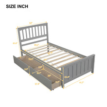 Load image into Gallery viewer, Platform Bed With Two Drawers