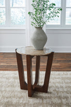 Load image into Gallery viewer, Tanidore - Round End Table - Warm Brown