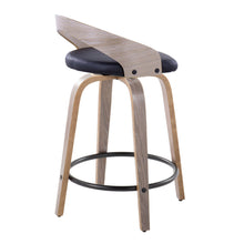 Load image into Gallery viewer, Grotto - Contemporary Fixed Height Counter Stool & Swivel With Round Footrest (Set of 2)