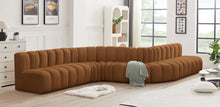 Load image into Gallery viewer, Arc - Velvet 8 Piece Curved Modular Sofa - Saddle