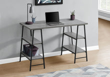 Load image into Gallery viewer, Computer Desk For Home Office, Storage Shelves, Industrial Design
