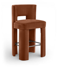 Load image into Gallery viewer, Zuno - Velvet Performance Fabric Upholstered Bar Stool (Set of 2)