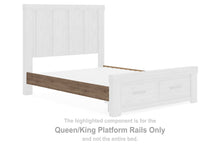 Load image into Gallery viewer, Oliandon - Queen/King Platform Rails - Light Brown