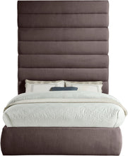 Load image into Gallery viewer, Adam - Linen Fabric Bed With 89" Headboard