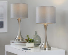Load image into Gallery viewer, Lenuxe - Contemporary Table Lamp Built In USB Port (Set of 2)