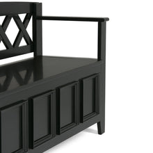 Load image into Gallery viewer, Amherst - Handcrafted Entryway Storage Bench