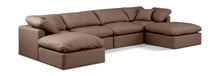 Load image into Gallery viewer, Indulge - Faux Leather 6 Piece Modular Double Chaise Sectional