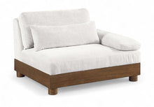 Load image into Gallery viewer, Turin - Chenille Fabric Upholstered Modular Arm Chair - Walnut Base