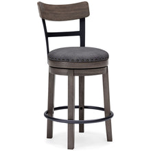 Load image into Gallery viewer, Caitbrook - UPH Swivel Barstool - Gray