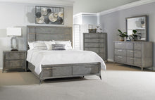 Load image into Gallery viewer, Storage Bed With Bookmatched Veneer