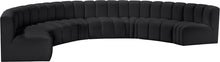 Load image into Gallery viewer, Arc - Faux Leather 8 Piece U-Shaped Modular Sofa