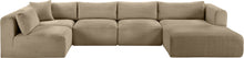 Load image into Gallery viewer, Shaggy - Fabric 5 Piece Modular U-Shaped Sectional