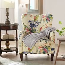Load image into Gallery viewer, Paradise - Upholstered Arm Chair Floral Printed On Cotton - Off-White