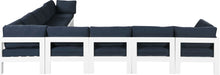 Load image into Gallery viewer, Nizuc - Outdoor Patio 9 Piece Modular Sectional With White Frame