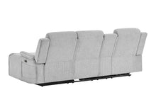 Load image into Gallery viewer, U8879 - Power Pushback Sectional With Multi Color LED And Global Surround Sound Speakers - Light Gray