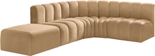 Load image into Gallery viewer, Arc - Velvet 5 Piece Corner Modular Sofa