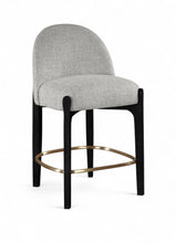 Load image into Gallery viewer, Torino - Counter Stool With Brushed Black Base