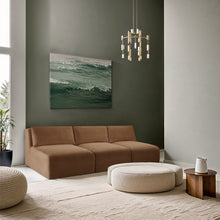 Load image into Gallery viewer, Shaggy - Fabric 3 Seat Modular Armless Sofa