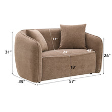Load image into Gallery viewer, Keith - Loveseat With 2 Matching Color Toss Pillows