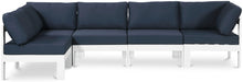 Load image into Gallery viewer, Nizuc - Outdoor Patio 5 Piece Modular Sectional With White Frame