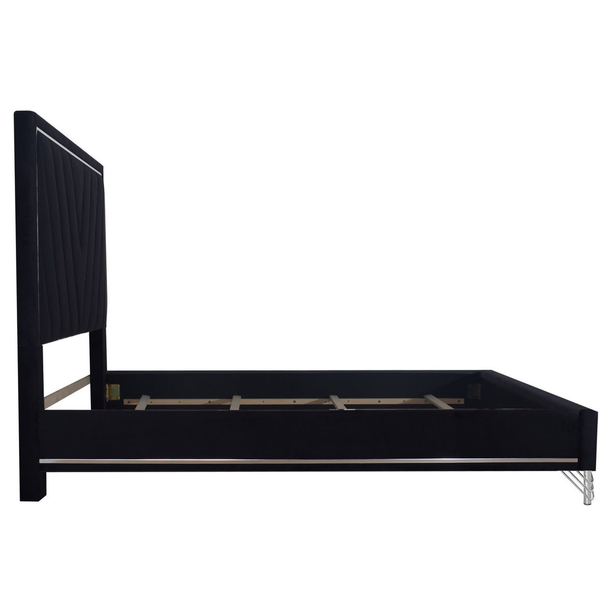 Ava - Eastern King / Queen Panel Side Rails - Ebony
