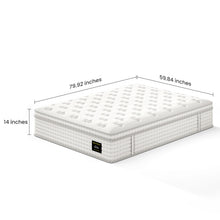Load image into Gallery viewer, 14'' Hybrid Mattress, Memory Foam & Pocket Springs For Pressure Relief