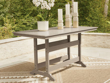 Load image into Gallery viewer, Seacliff Beach - Rectangular Counter Height Dining Table With Umbrella Option - Medium Brown