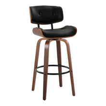 Load image into Gallery viewer, Lombardi - Mid-Century Modern Fixed Height Barstool With Swivel With Round Footrest (Set of 2)